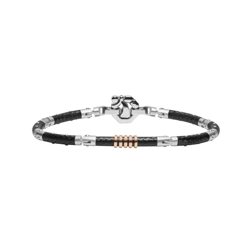 BARAKÁ ROSE GOLD BRACELET, SILVER, CARBON FIBER, STEEL AND A DIAMOND