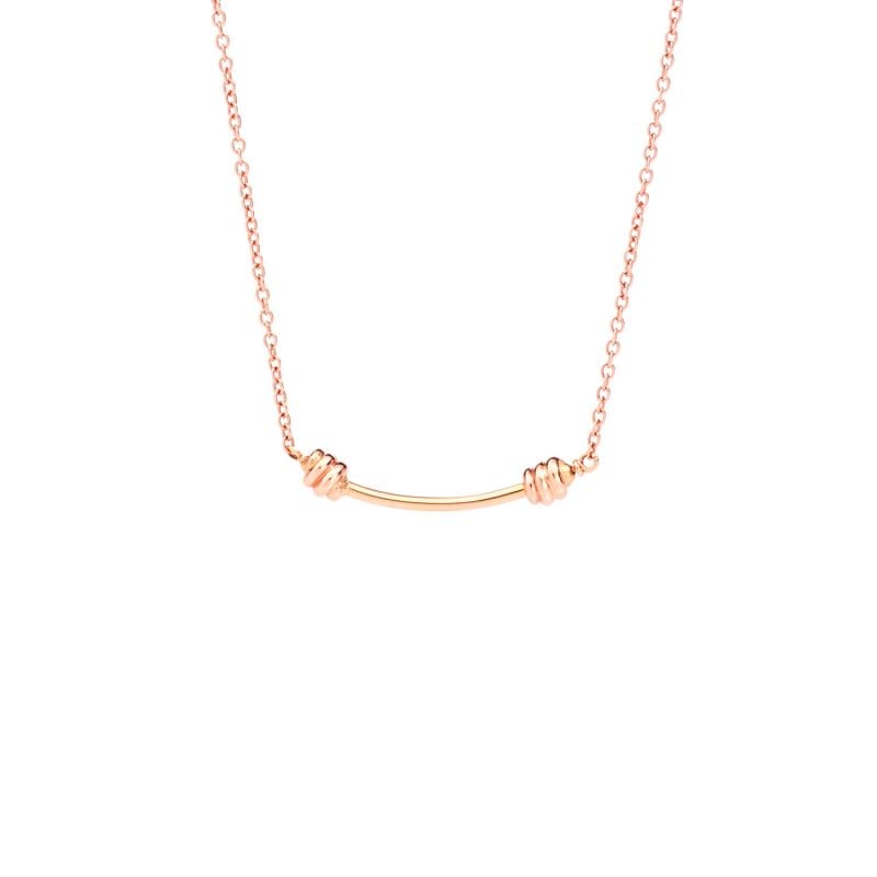 DODO COLLAR DE ORO ROSA NODO 
