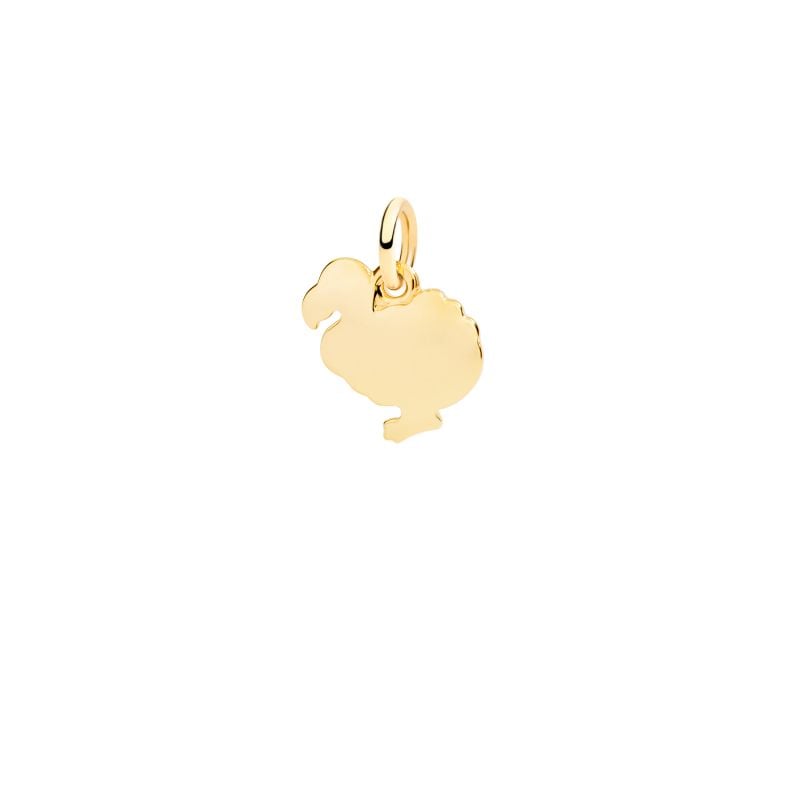 DODO COLGANTE DE ORO AMARILLO DODO MODELO MEDIANO