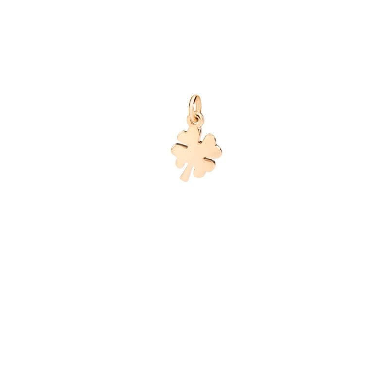 DODO COLGANTE ORO AMARILLO 18 KT TREBOL CUATRO HOJAS MINI