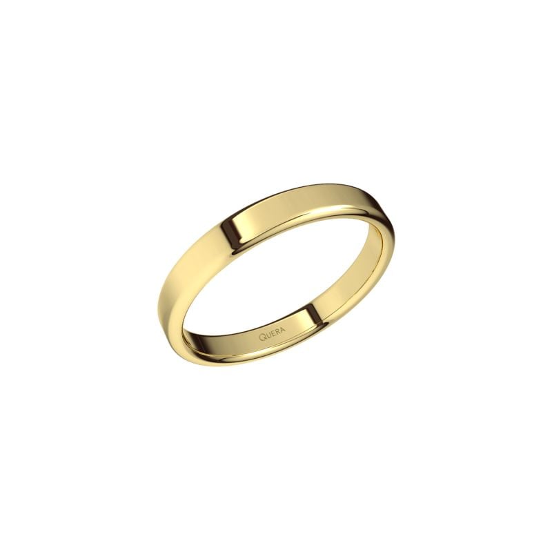 QUERA ALIANZA DE BODA EN ORO AMARILLO PIANA