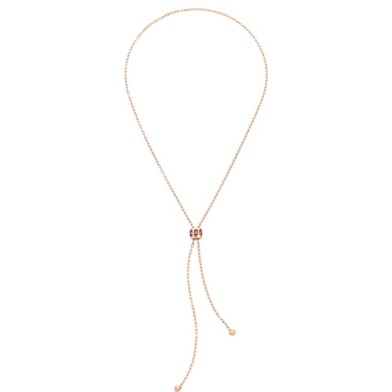 POMELLATO COLLAR DE ORO ROSA CON GRANATE ICONICA FANCY