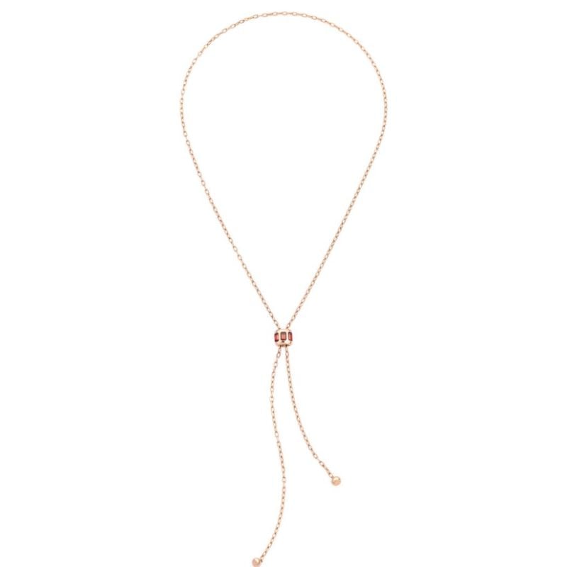 POMELLATO ROSE GOLD NECKLACE WITH GRANATE ICONICA FANCY