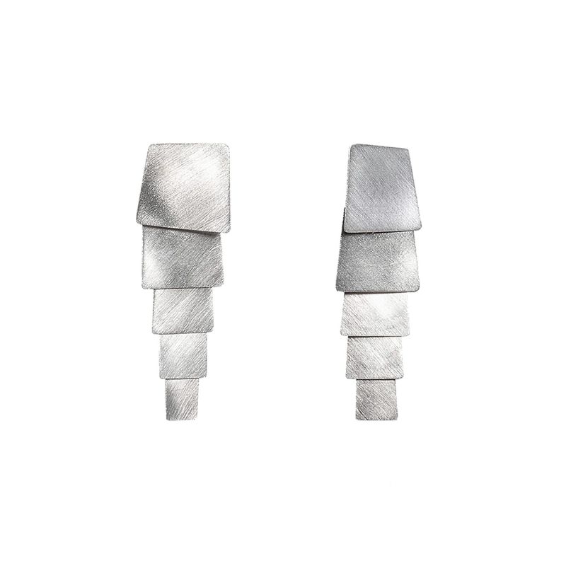 MAJORAL SILVER EARRINGS AIRE