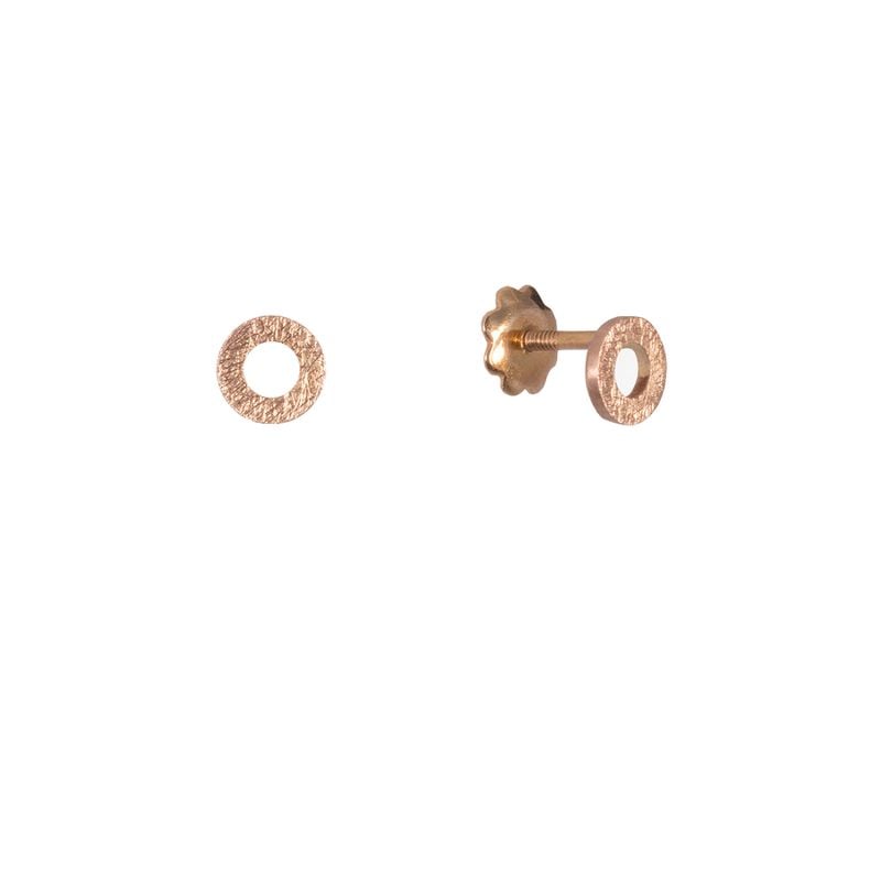 MAJORAL BOUCLES D'OREILLES EN OR ROSE FIL PLA 