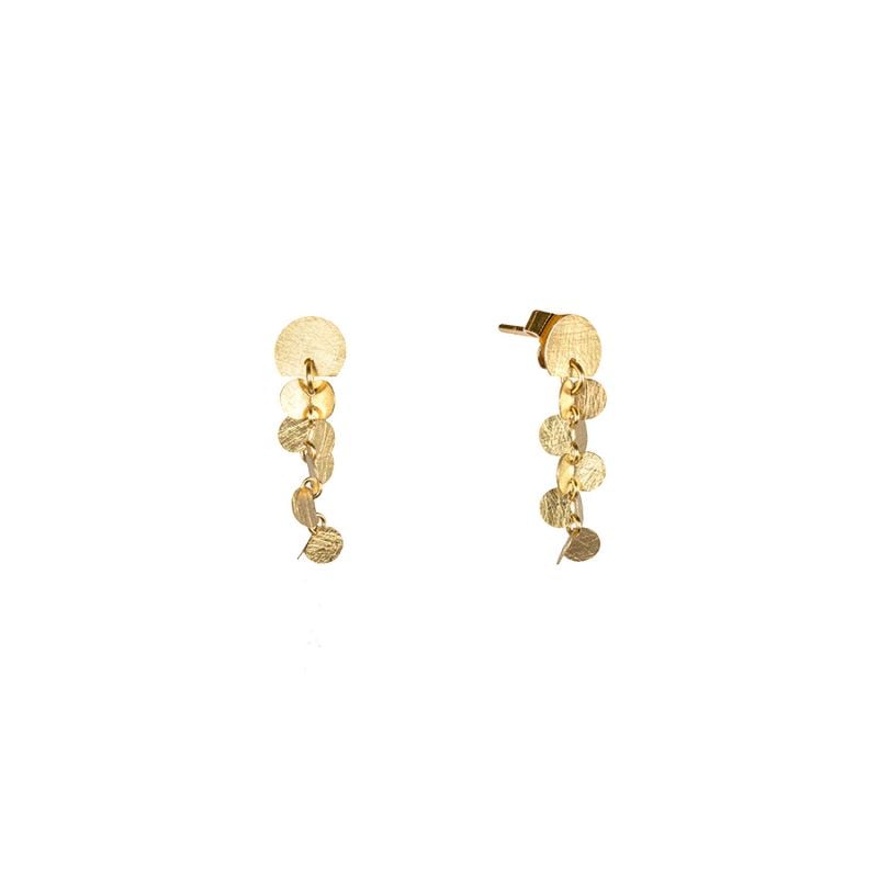 BOUCLES D'OREILLES MAJORAL OR JAUNE PAPALLONES 30 MM