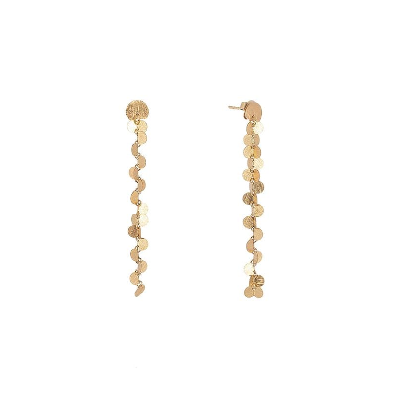 MAJORAL YELLOW GOLD EARRINGS PAPALLONES 70 MM. 
