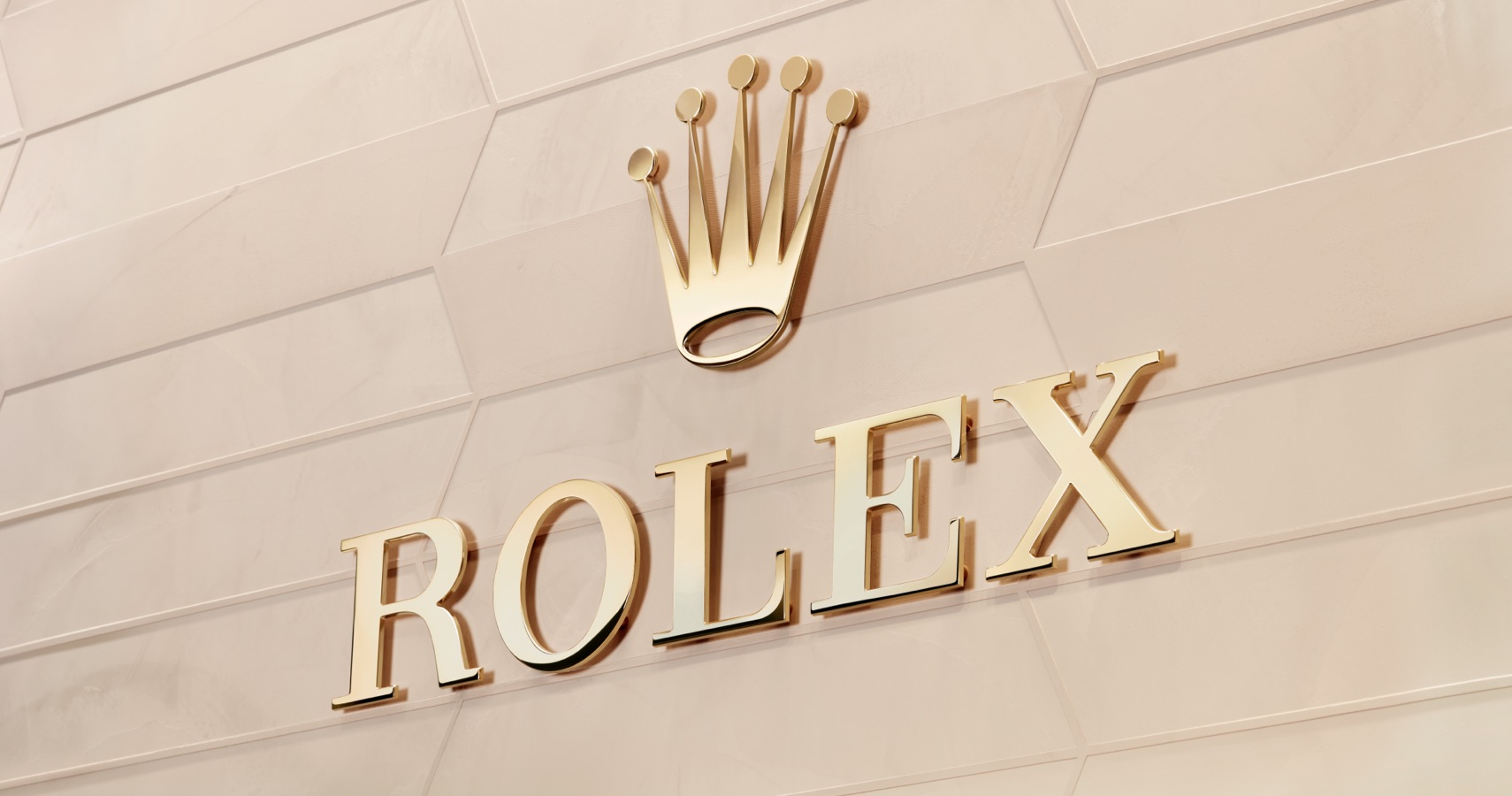 Rolex logo on a facade