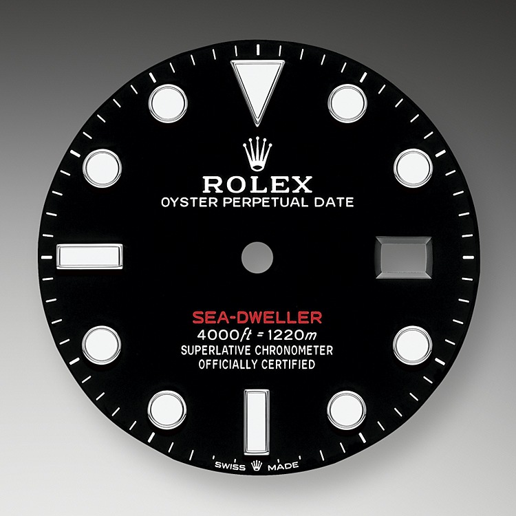 Esfera negra Rolex Sea-Dweller en Quera