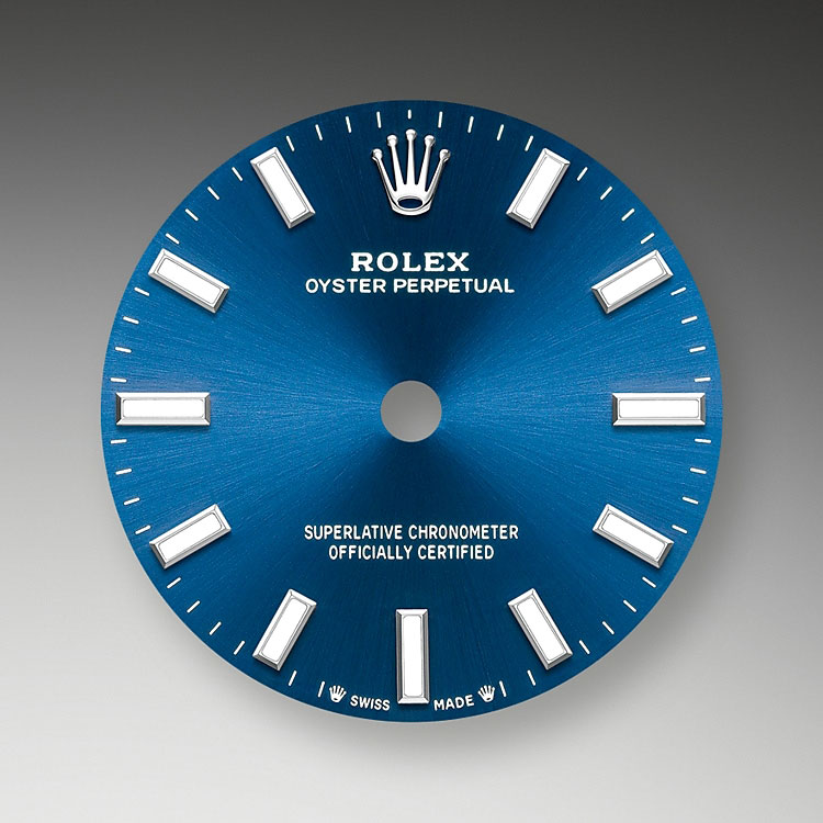 vivid blue dial Rolex Oyster Perpetual 28 in Quera
