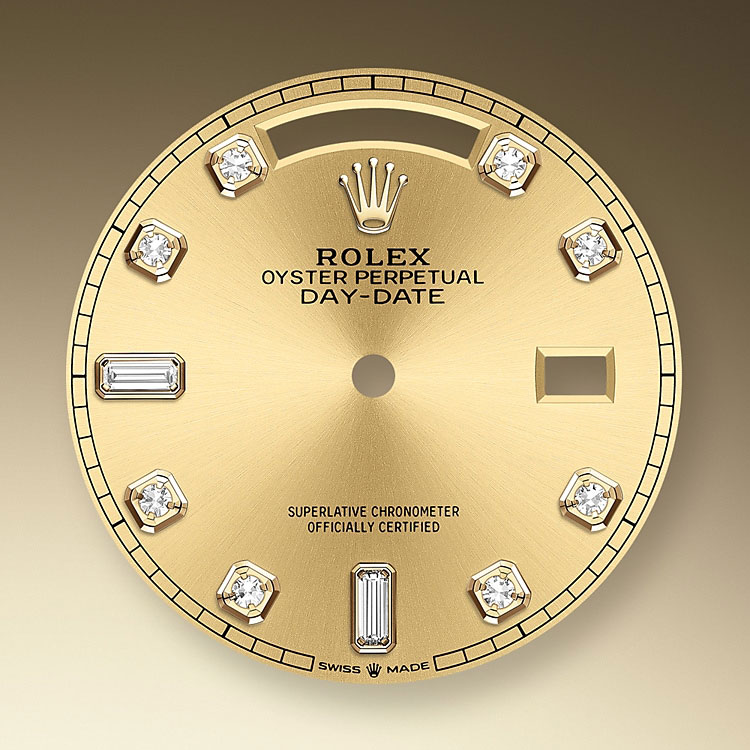 Champagne-colour dial Rolex Day-Date 36 in Quera