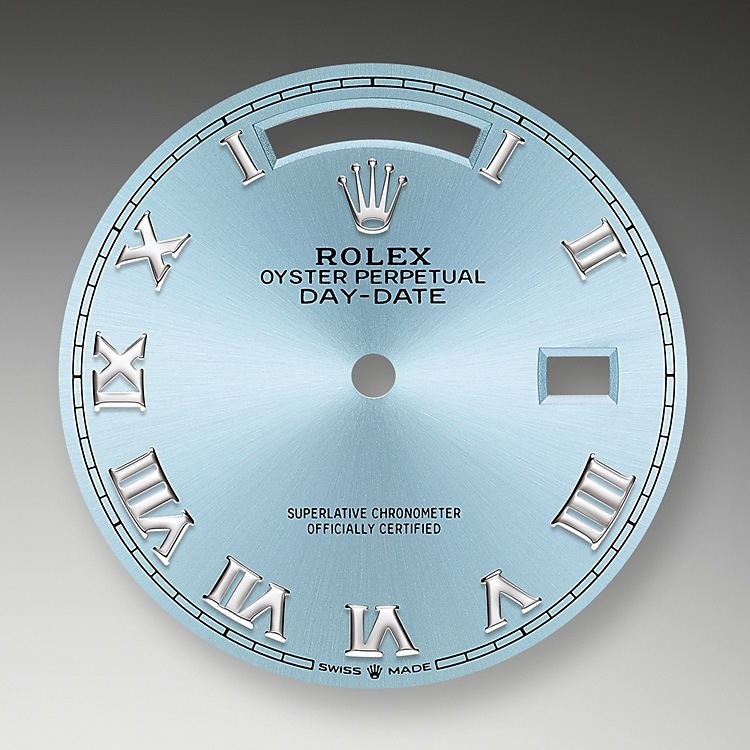 Ice blue dial Rolex Day-Date 36 in Quera