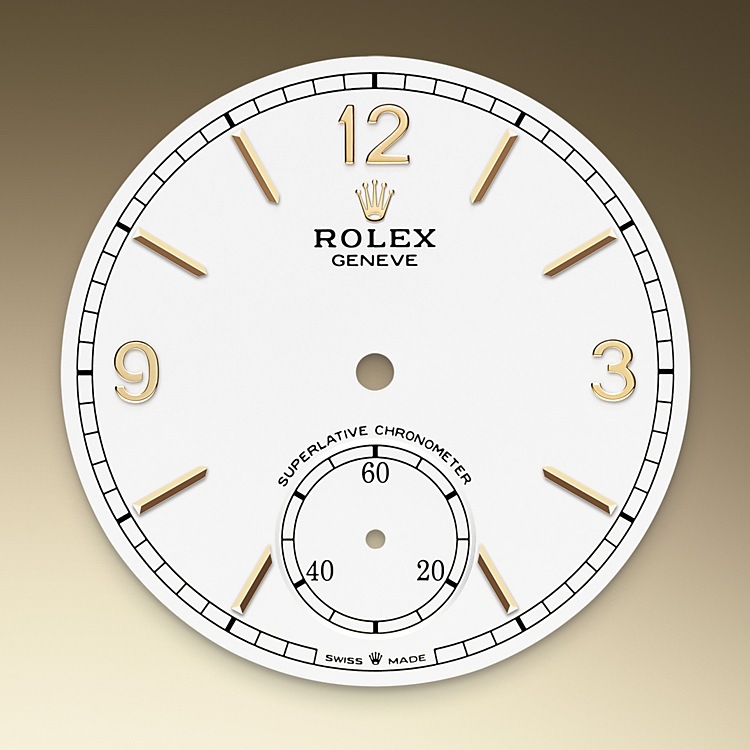 Intense white dial Rolex 1908 18 CT yellow gold in Quera