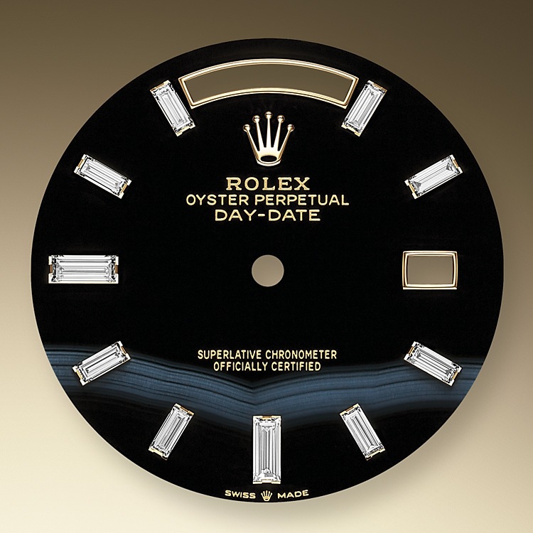 Onyx dial Rolex Day-Date 40 in Quera