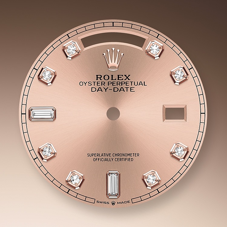 Rosé-colour dial Rolex Day-Date 36 in Quera