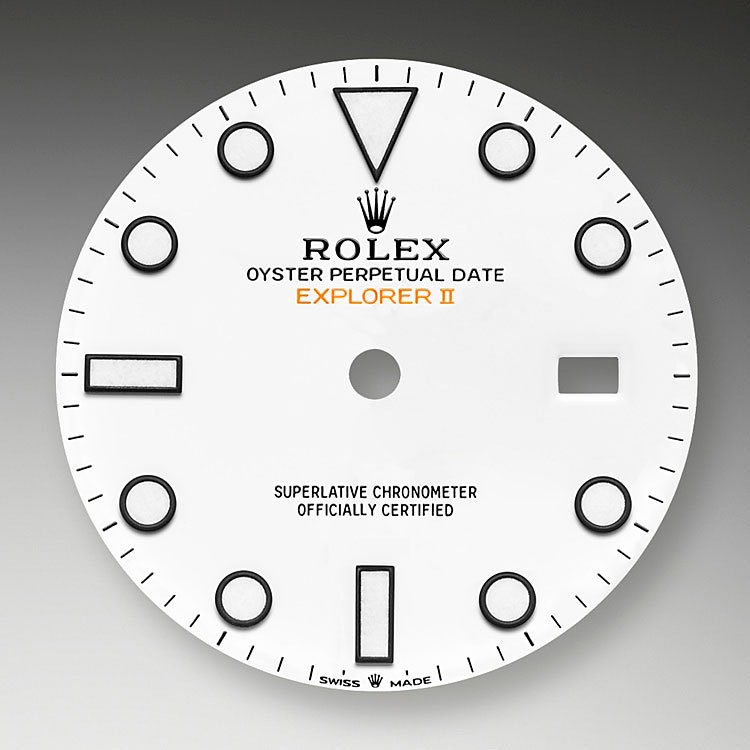 White dial Rolex Watch Explorer II in Quera