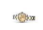 Rolex Watch Lady-Datejust Oystersteel and yellow gold, and Champagne-colour dial set with diamonds in Quera