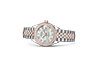 Rolex Watch Lady-Datejust Oystersteel, Everose gold and diamonds, and Mother of pearl dial set with diamonds in Quera