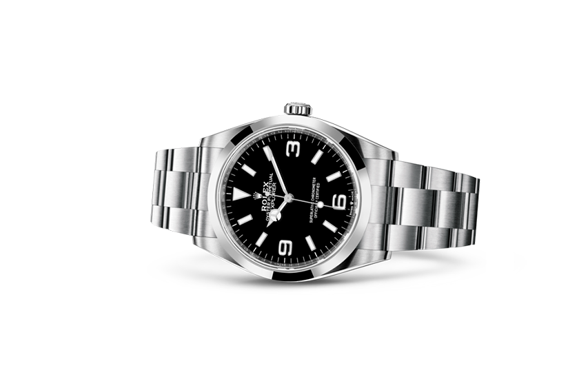 Rolex Watch Explorer Oystersteel and black dial in Quera