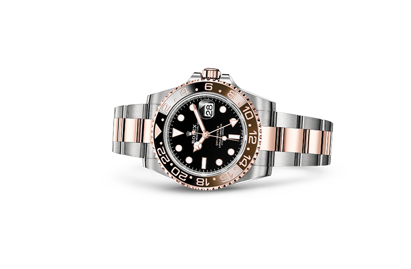 Watch GMT-Master II Oystersteel, Everose gold and black dial  de Quera 