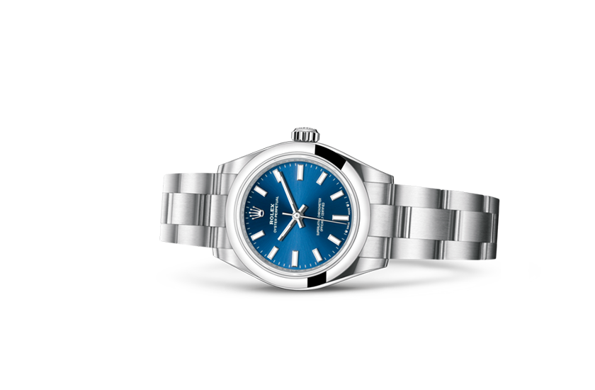  Foto Rolex Oyster Perpetual 28 Oystersteel and Bright blue dial in Quera 