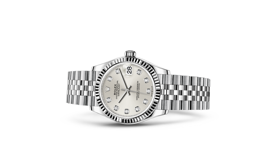 Foto Rolex Watch Datejust 31 Silver dial set with diamonds Quera in Girona and Alicante