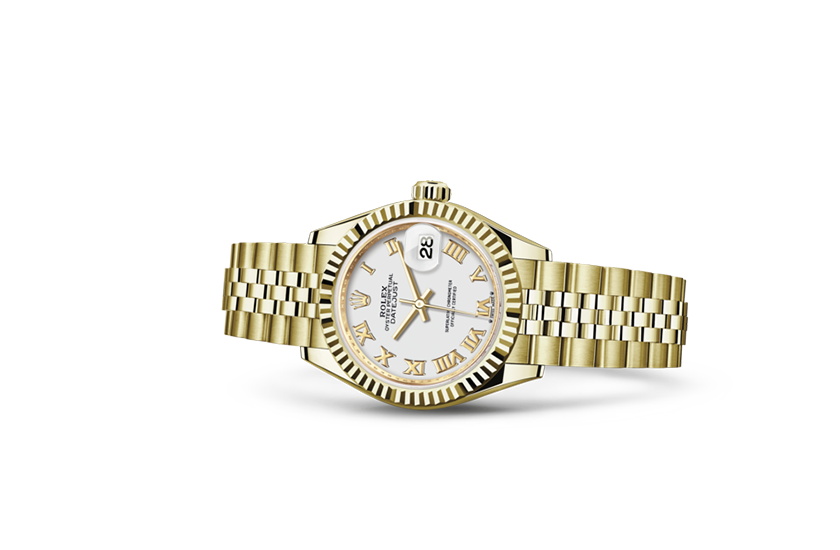 Rolex Watch Lady-Datejust yellow gold and White dial in Quera 