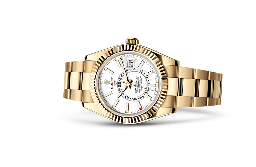 Rolex Sky-Dweller white gold and Intense white dial Quera