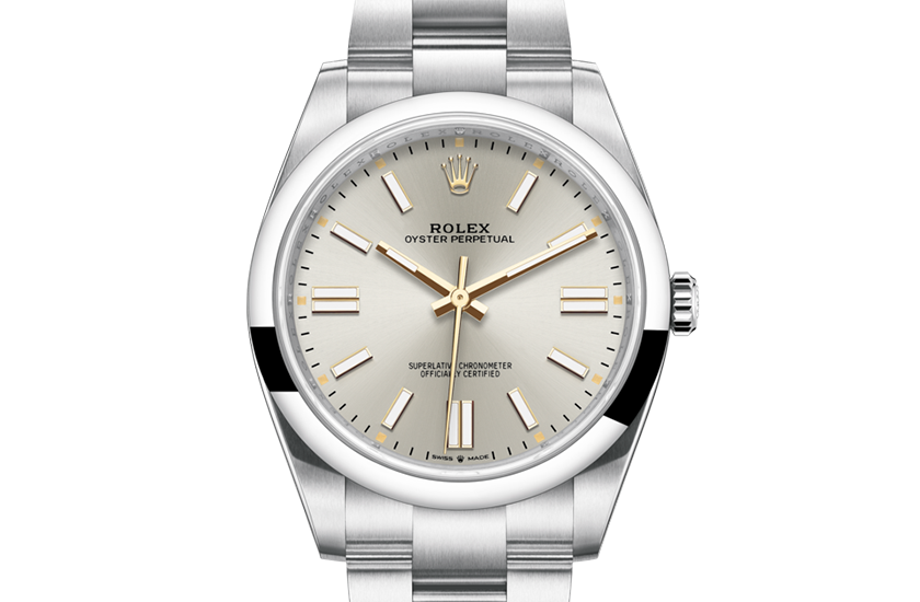 Rolex Watch Oyster Perpetual 41 Oystersteel and Silver dial in Quera 