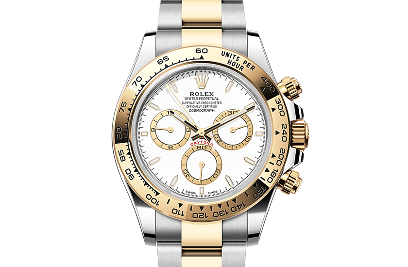 Rolex Cosmograph Daytona Oystersteel and yellow gold and White dial in Quera