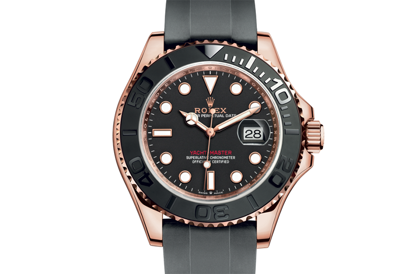 Rolex Yacht-Master 40 Everose gold and black dial in Quera