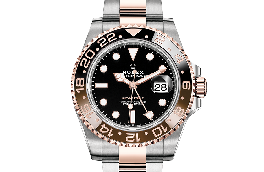 Watch GMT-Master II Oystersteel, Everose gold and black dial de Quera 