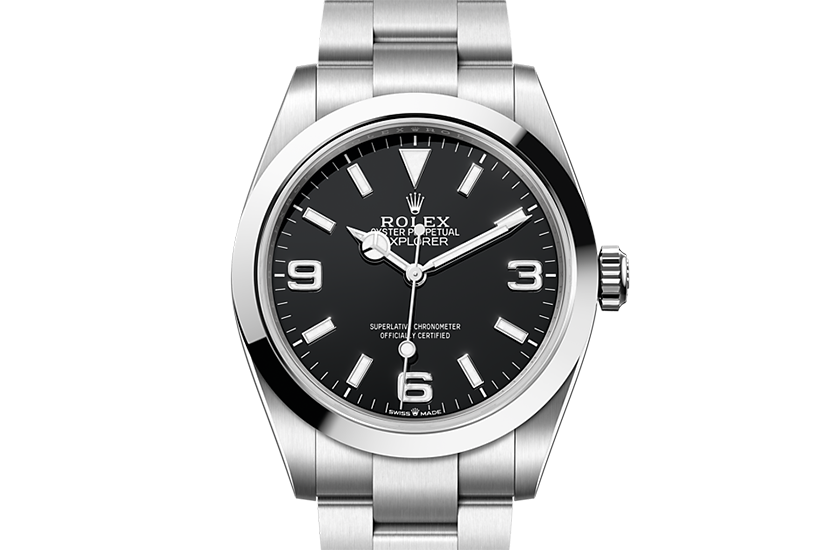 Rolex Explorer white gold and black dial in Quera