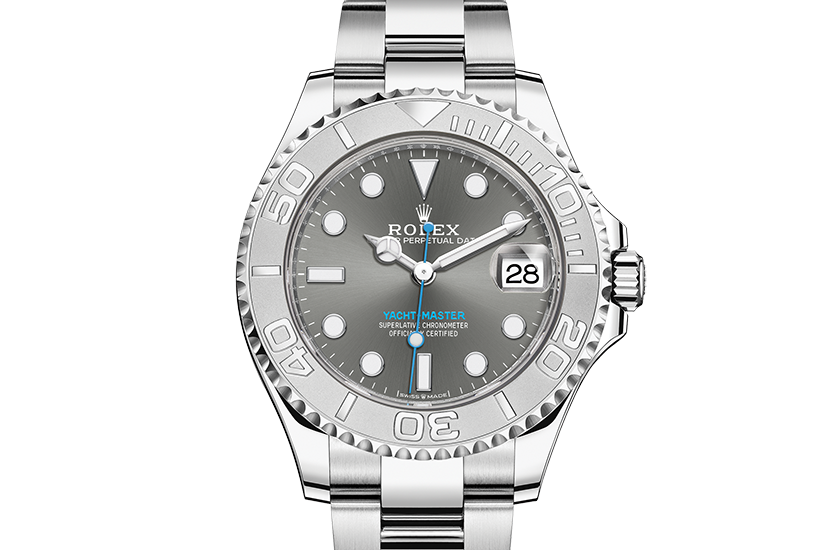 Rolex Yacht-Master 37 Oystersteel and Platinum y Slate dial  in Quera