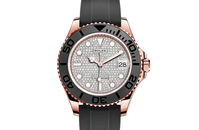 Rolex Yacht-Master 37 Everose gold and Diamond-paved dial  in Quera