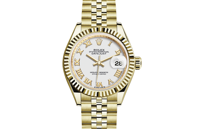 Rolex Lady-Datejust yellow gold and White dial in Quera