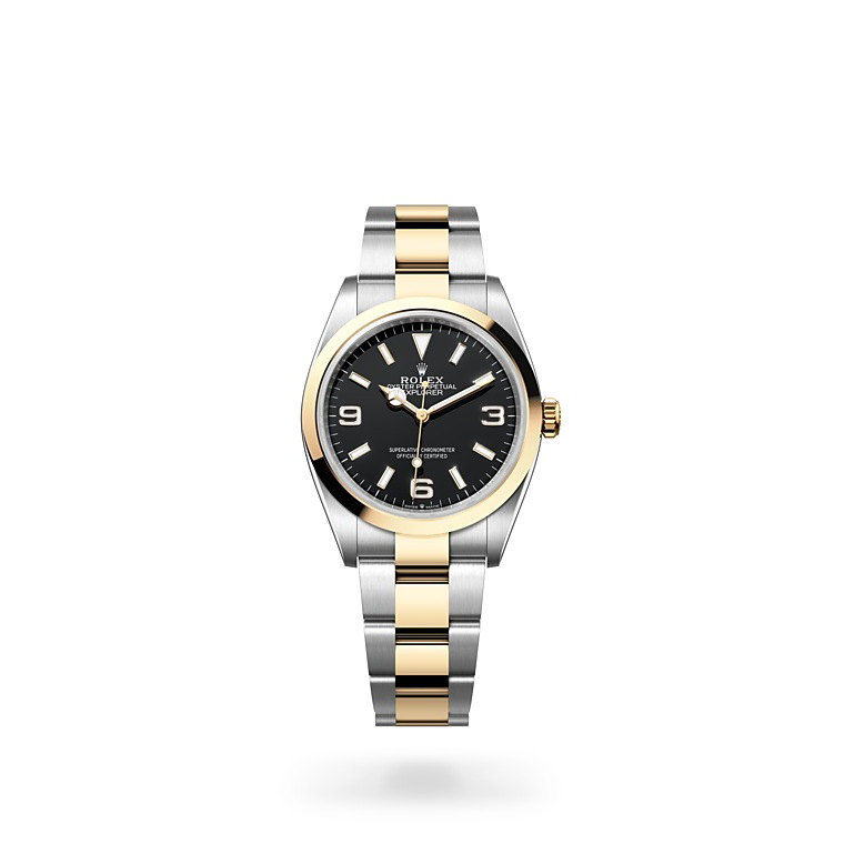 Rolex Explorer Oystersteel and yellow gold in Quera