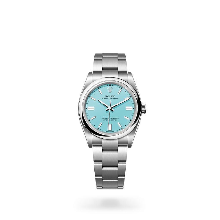 Rolex Oyster Perpetual 36 vivid blue dial in Quera