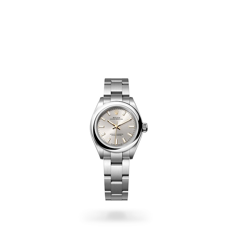 Rolex Oyster Perpetual 28 Oystersteel Silver dial in Quera