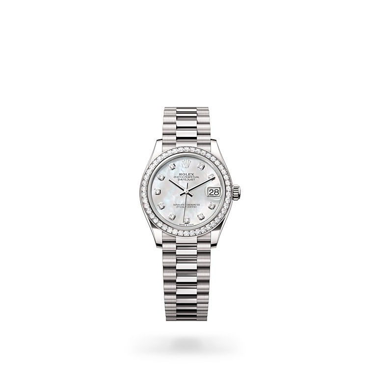 Rolex Datejust 31 white gold set with diamonds in Quera