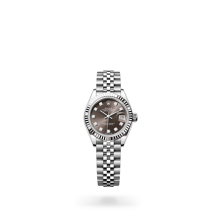 Rolex Lady-Datejust Oystersteel, WHITE GOLD and Pink Dial at Quera