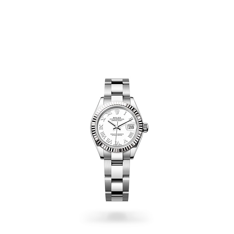 Rolex Lady-Datejust, Oystersteel and white gold in Quera