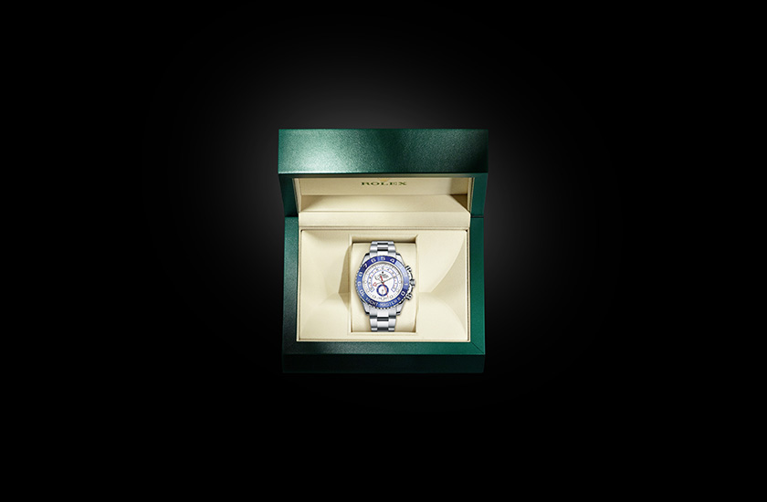 Estuche reloj Rolex Yacht-Master II de acero Oystersteel y esfera blanca Quera