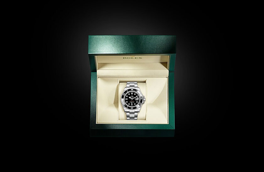 Estuche reloj Rolex Sea-Dweller de acero Oystersteel y esfera negra en Quera