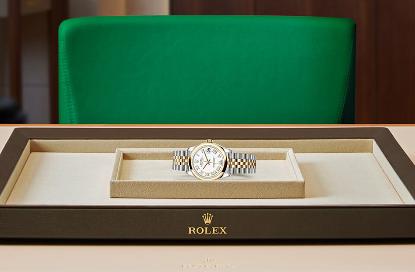 Rolex Watch Datejust 31 Oystersteel, yellow gold and White dial watchdesk at Quera