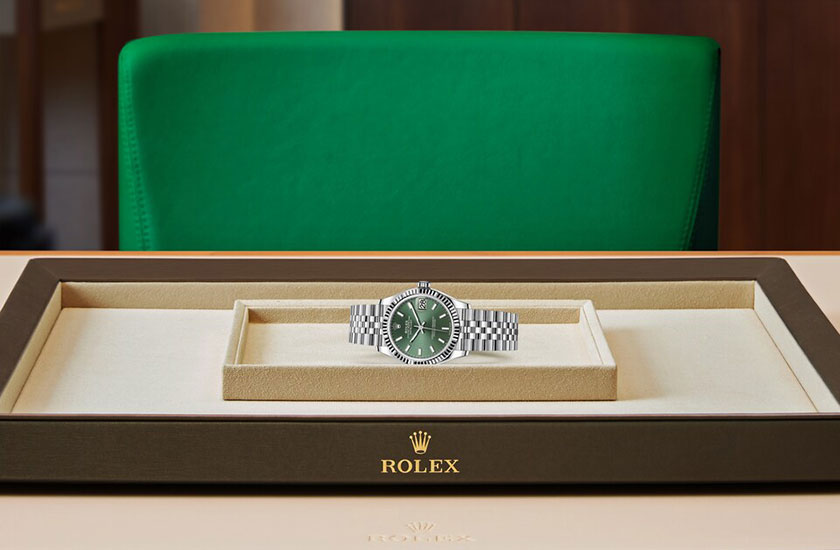 Rolex Watch Datejust 31 Mint green dial watchdesk at Quera