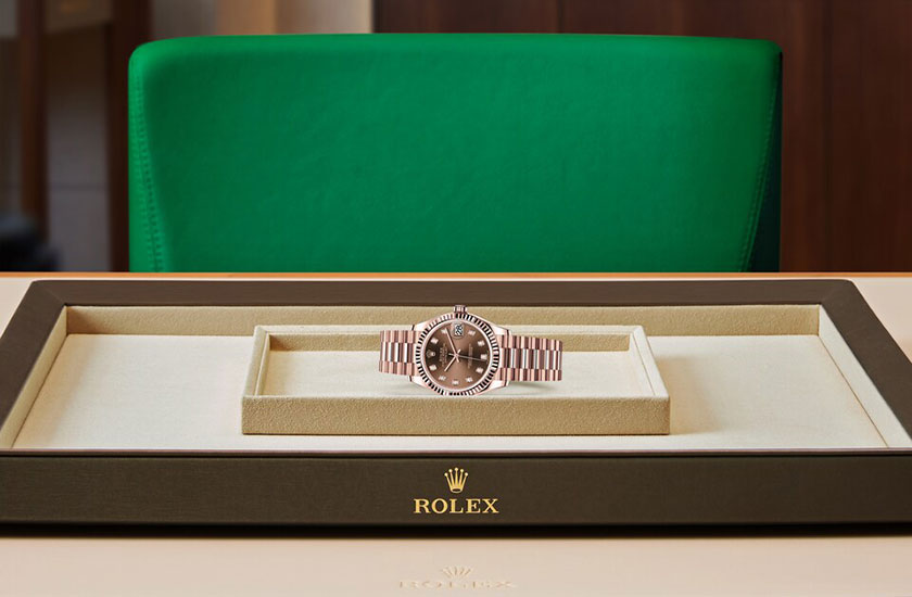 Rolex Watch Datejust 31 Chocolate dial set with diamonds watchdesk at Quera